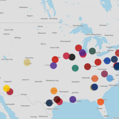 Map of locations of CIRTL Network institutions listed at: https://www.cirtl.net/universities